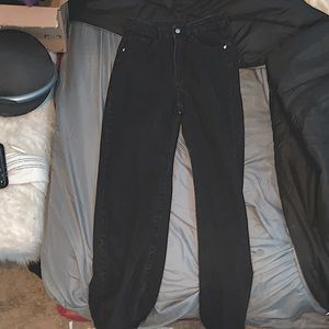 black mom jeans they are from shien never wore them I just got them 2 days ago